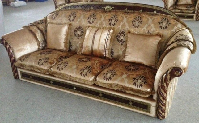 Extra Luxury Class Antique Style Baroque Rococo Upholstery Furniture Sofa Couch Set 3+2+1