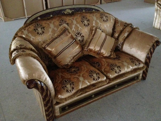 Extra Luxury Class Antique Style Baroque Rococo Upholstery Furniture Sofa Couch Set 3+2+1