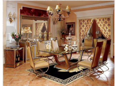 Dining room Set Dining room Table 6 Chairs Chair Suite Baroque Rococo Wood Tables