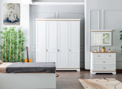 Childrens room Set Chest of drawers Mirror Design Furniture Modern Bedroom new 2pcs.