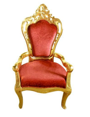 Chair Throne Armchair Set Dining room Designer Wood Antique Style Baroque Rococo King