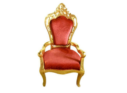 Chair Throne Armchair Set Dining room Designer Wood Antique Style Baroque Rococo King