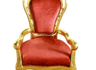 Chair Throne Armchair Set Dining room Designer Wood Antique Style Baroque Rococo King