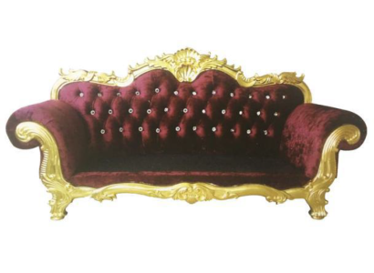 Throne Sofa Royal Chesterfield Upholstery Velvet 3 Seater Antique Style Sofas new
