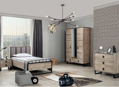 Childrens room Set Childrens bed Bedside table Wardrobe Chest of drawers Bedroom new