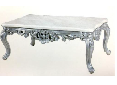 Baroque Rococo Coffee table Wood Table Side Sofa Couch Tables Marble