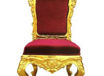 Chair Throne Armchair Set Dining room Designer Wood Antique Style Rococo Baroque