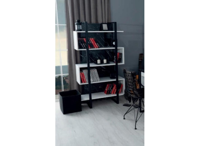 Bookshelf White Furniture Wood Metal Childrens room Shelf Design Modern Luxury new