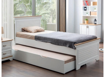 Double bed with bed drawer Furniture Wood Beds Childrens bed Youth bed Teeneger