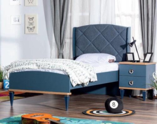 Blue's Childrens room Set Bed Bedside table Wardrobe Shelf Desk new