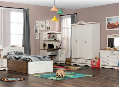 Classic s Childrens room Youth Room Bedroom Set Complete 5-piece. Wood new