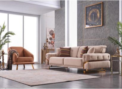Living room Couch Set Armchair Dreistzer Complete's Furniture Set Design 3+1