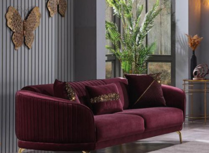 Modern three seater luxury sofas living room upholstered furniture textile couch sofa velvet