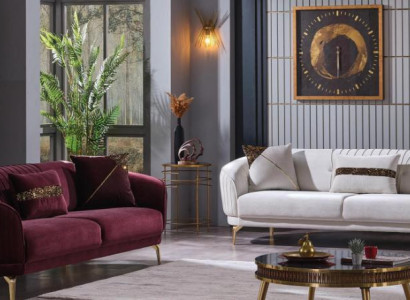 Designer upholstered sofa set three-seater living room couches modern furniture
