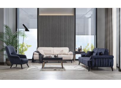 Luxury 4 pieces Sofa set Modern Sofa 3 + 3 + Armchair + Coffee table Living room Set