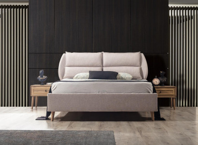 Luxury Bedroom Set Bed + 2x Bedside tables Modern Design Elegant Complete