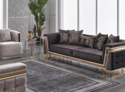 Upholstered set luxury sofas three-seater armchair modern living room couch
