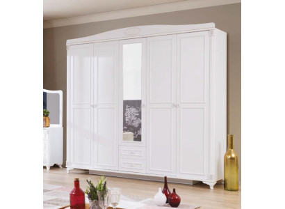 Bedroom Furniture Wood Wardrobe Wardrobe Country House Style White new