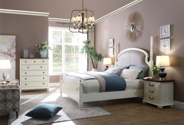 Bed Bedside table Chest of drawers 3 pcs. Bedroom Set Design Modern Luxury Beds new