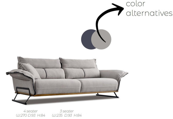 Luxury sofa set Italian style furniture sofa set suite 3 pieces