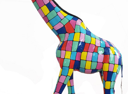Design Figures Modern Decorations Garden Giraffe Statue Sculpture Sculptures