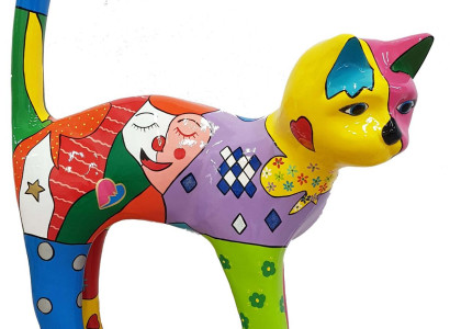 Designer Abstract Modern Figure Figures Decoration Cat Sculptures Decoration