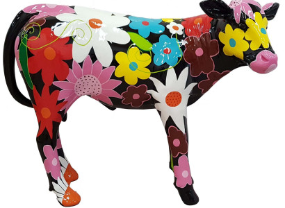 Designer Abstract Modern Figure one Cow from Plastic Decorative Garden Sculptures