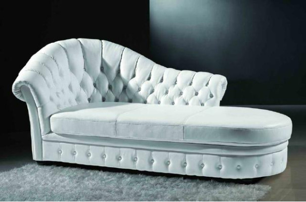 Chesterfield Chaise Lounge Lounger Chaise Living room Couch Sofa Lounge