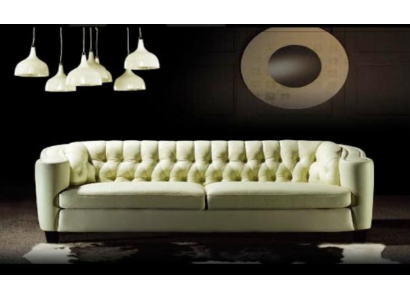 Luxury Chesterfield Sofa 4 Seater Imitation leather Couch White Sofas Modern