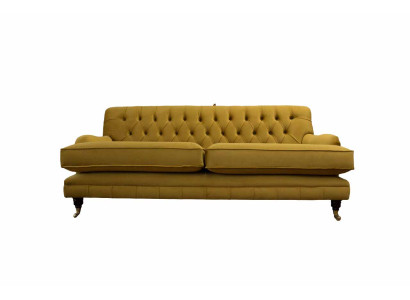 Chesterfield Sofa 3 Seater Upholstery Textile Fabric Couches Elegant Sofas
