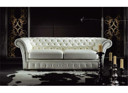 Chesterfield Sofa Luxury Three Seater Sofas Living room Couches White