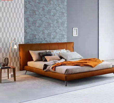 Upholstery Double Beds Metal Design Luxury Bed Bedroom Italian
