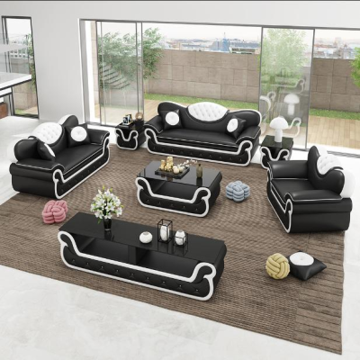 Complete set sofa set 7 pieces. Seat Sideboard Design Living room Group Suite