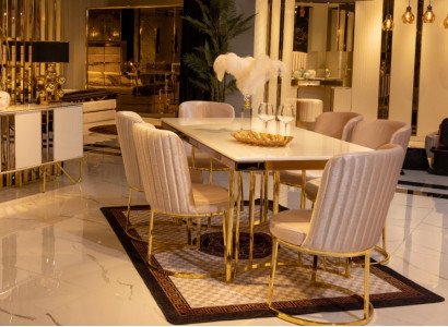 Modern 6x Chairs Dining room chair Luxury 6x Chairs Set designer chairs