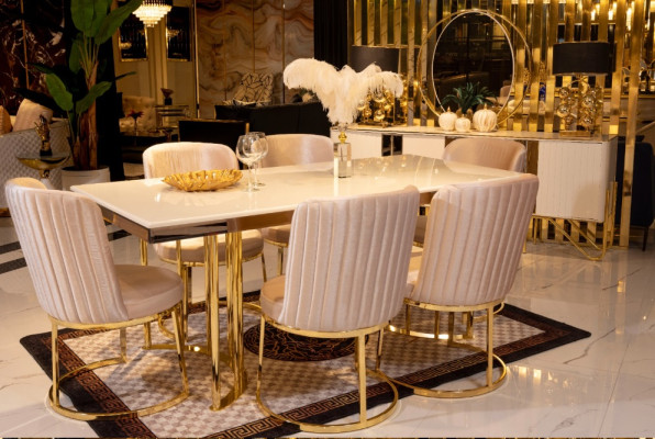 Modern 6x Chairs Dining room chair Luxury 6x Chairs Set designer chairs