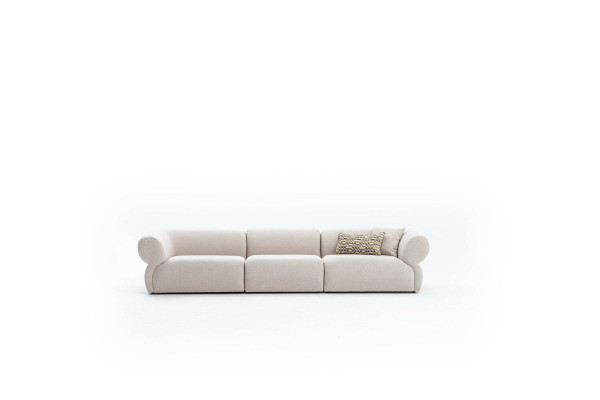 Sofa 5 Seater Beige Luxury Living room Couch Modern Style Sofa Big xxl Sofas
