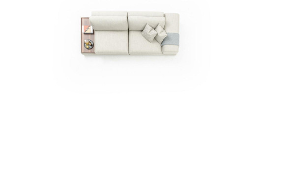 Sofa Couch Luxury Living room Design 260cm Big Sofas 3 Seater Gray new