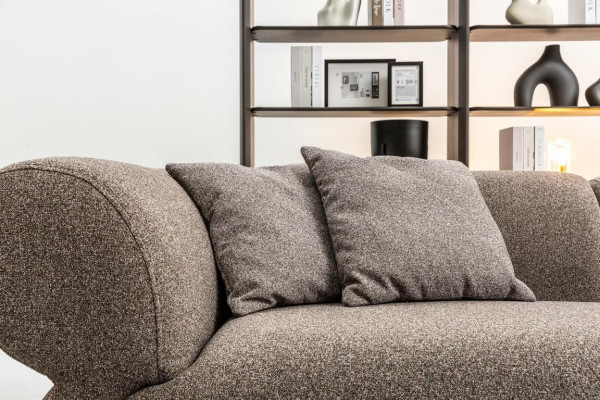 Sofa Luxury 3 Seater Gray Upholstered Sofa Living room Three Seater Couches 250cm