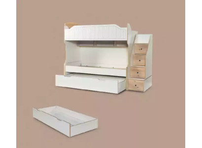 Bunk bed Childrens bed Loft bed Double bunk bed Childrens room White Bed