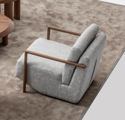 Armchair Gray Living room Furniture Design Modern Luxury Single Seater Club Relax