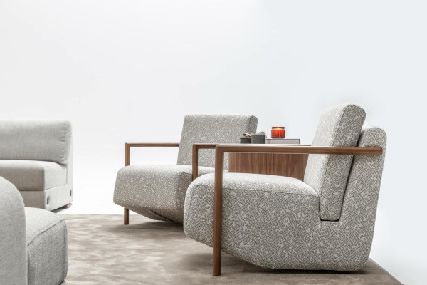 Armchair Gray Living room Furniture Design Modern Luxury Single Seater Club Relax