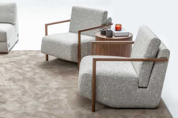 Armchair Gray Living room Furniture Design Modern Luxury Single Seater Club Relax