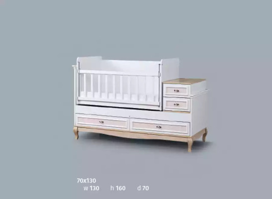 Baby Bed Childrens room Complete's Bedroom Wardrobe Chest of drawers 3pcs.