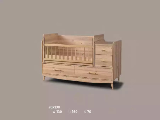 Infant Bedroom Complete room Baby Bed Wardrobe Chest of drawers 3pcs.