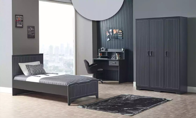 Modern Furniture Design Children's Beds Bed Black 100x200cm