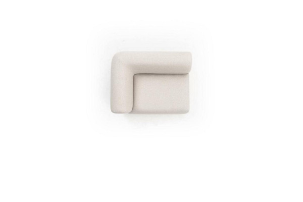 Corner sofa Corner sofa Upholstery Furniture Corner suite Sofa set L-shape 2x Armchair
