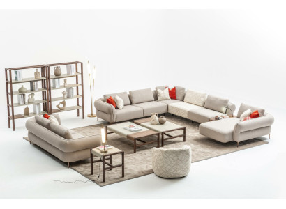 Sofa set 2+1 Seater U-shape Sofa Set Living room Suite Luxury Couches