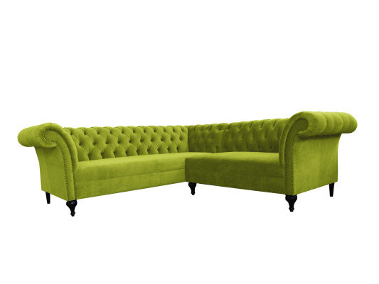 Chesterfield Corner sofa Corner sofa Designer Sofa Couch Velvet Leather Sofa SLIII Sofa №96
