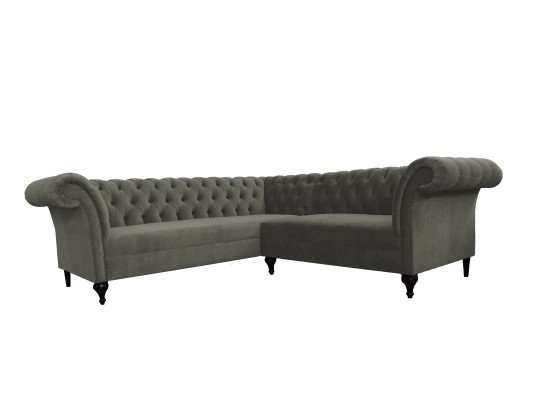 Chesterfield Corner sofa Corner sofa Designer Sofa Couch Velvet Leather Sofa SLIII Sofa №97
