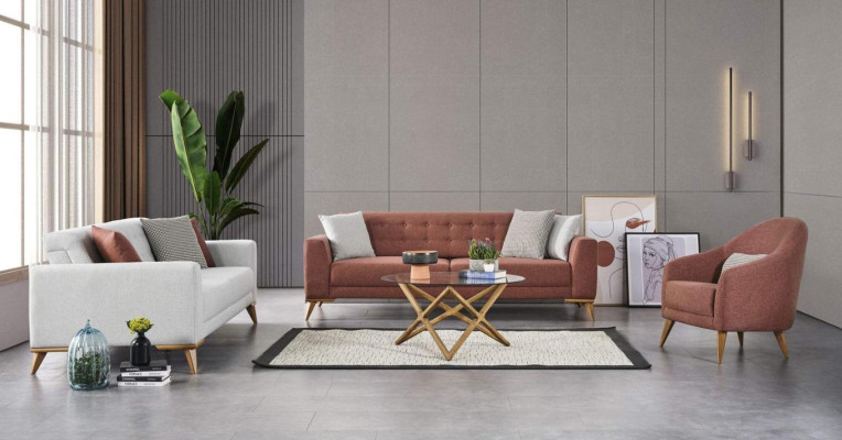 Living room set Stylish Sofa set 3+3+1 Seater Luxury Couches Sofa Furniture